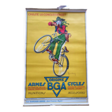 Old poster BGA origin, weapons and cycles "Hunting the competition" Illustrated by Martin Dupin