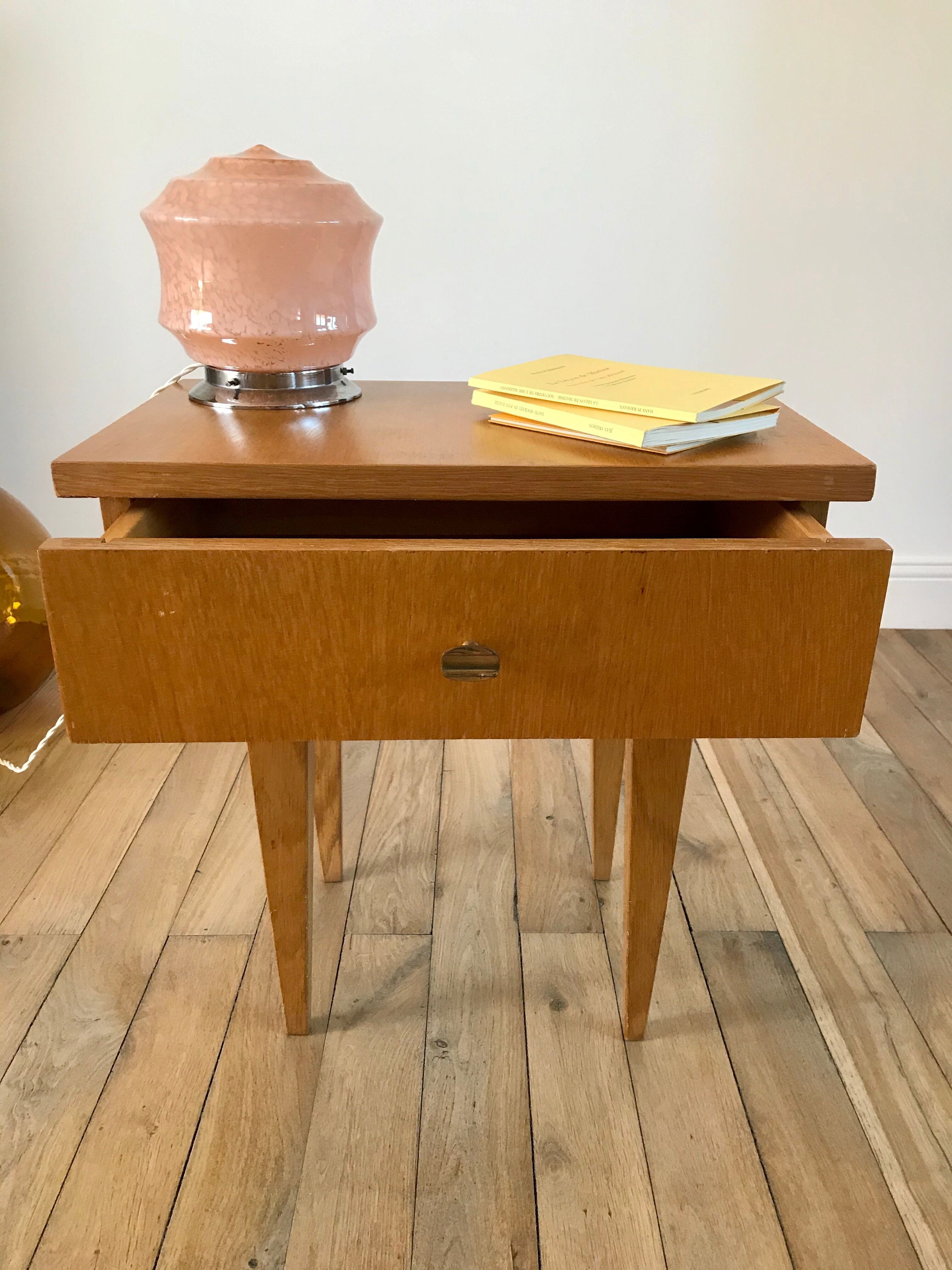Scandinavian bedside table 50s