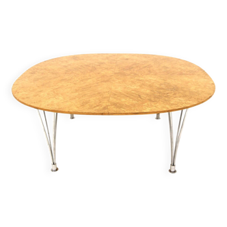 Scandinavian coffee table "Superelips" Bruno Mathsson, DUX, Sweden, 1970