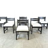 Set of 6 vintage chairs 70s