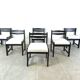 Lot de 6 chaises vintage années 70