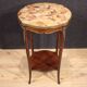French Napoleon III style side table with marble top