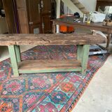 Wooden carpenter's workbench