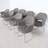 8 armchairs knoll international 60's Eero Saarinen