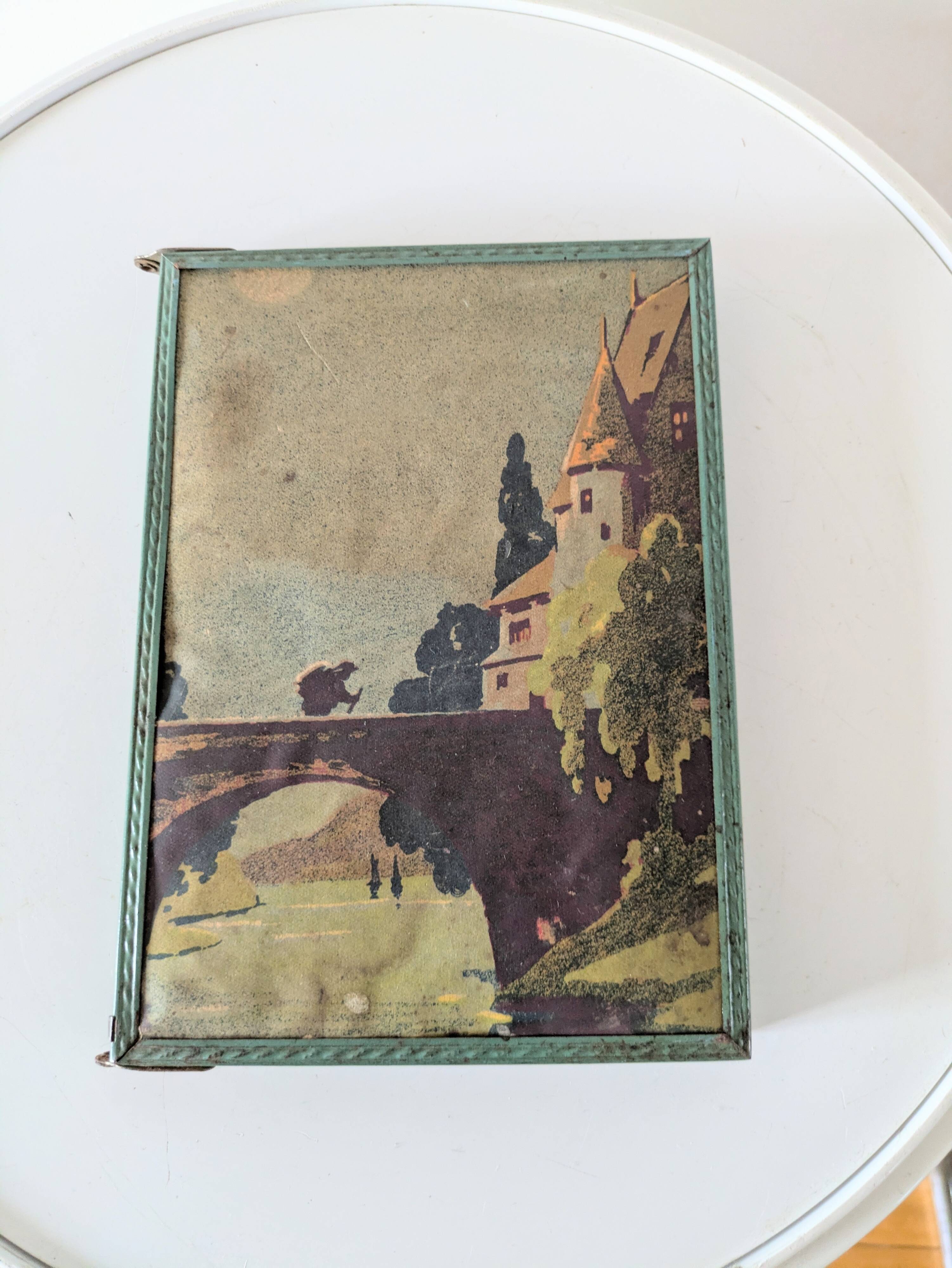 Antique double barber's mirror