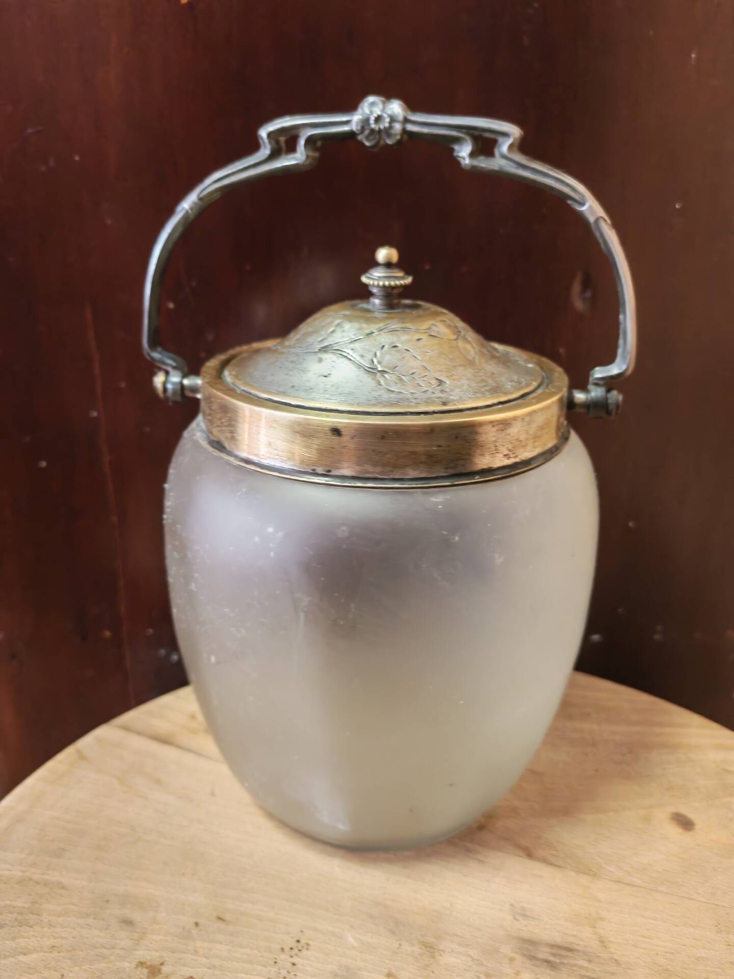 Antique Art Deco biscuit barrel