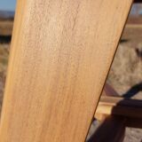 Art Deco table in solid walnut