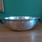 Christofle silver metal dish for maritime couriers