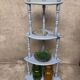 Antique corner shelf on legs