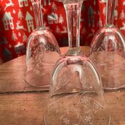 Ensemble de 3 jolis verres à  vin cuit-Enghien Luminarc