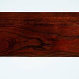 Extendable vintage teak slat bench