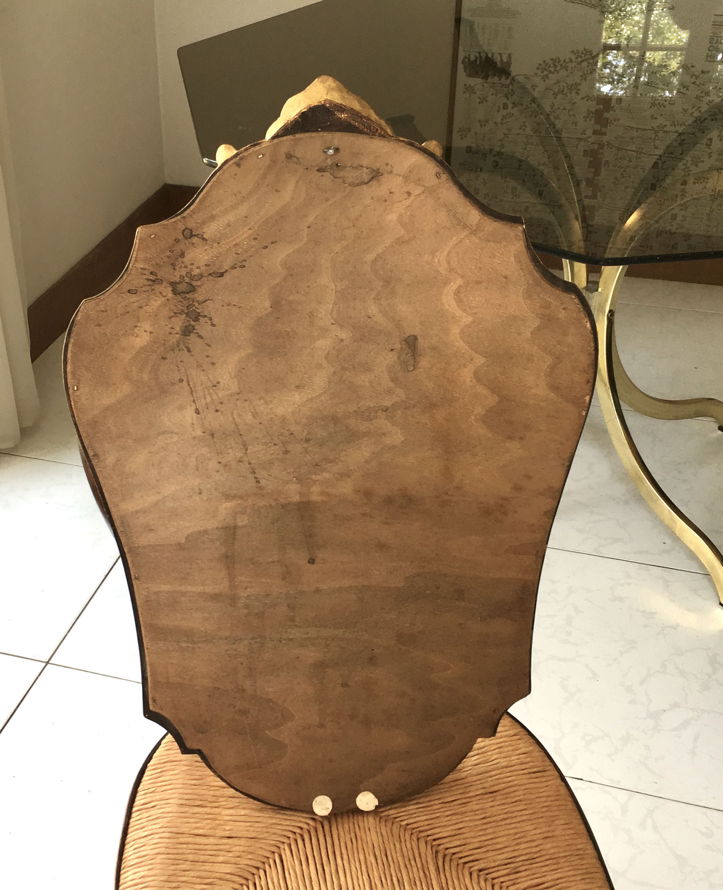 Baroque mirror in gilded wood – 63.5x45 cm - 70s.