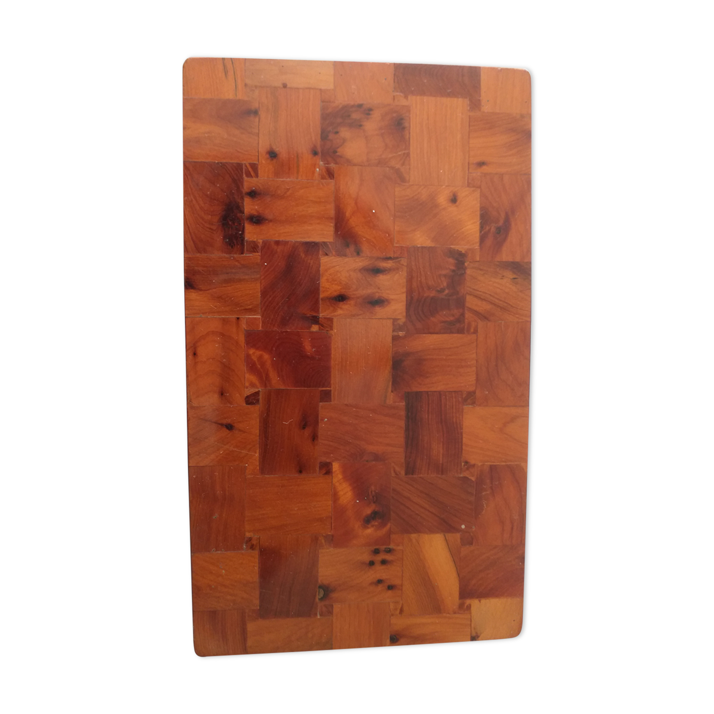 1970 vintage walnut branding cigar box