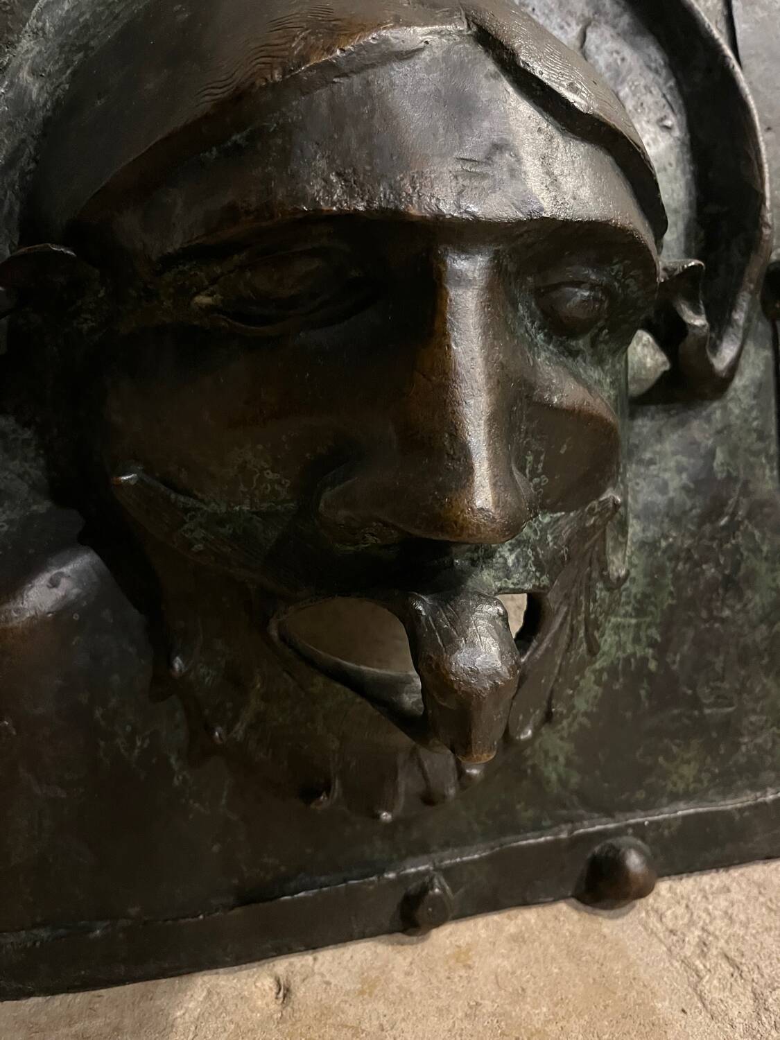 19th century bronze relief