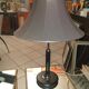 Black lacquered and chrome steel lamp, Norway, circa 1970/80