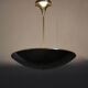 Restored Bauhaus or Art Deco brass chandelier, Czechoslovakia, circa 1930s