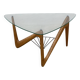 Table basse tripode zigzag par Louis SOGNOT design 1955