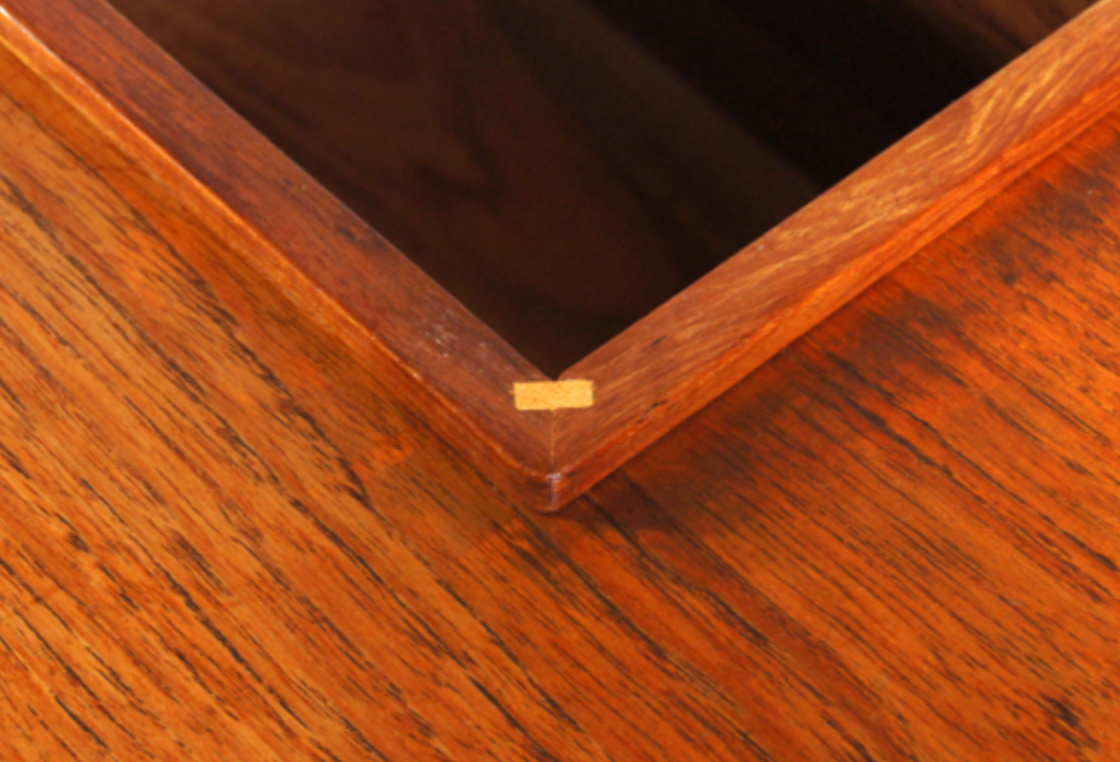 Danish vintage teak and oak desk