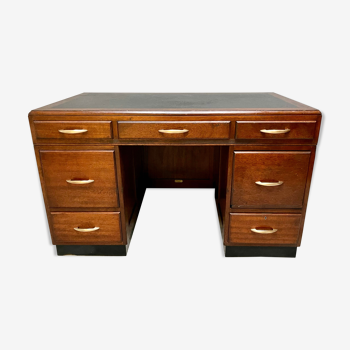 Bureau Art Déco avec tiroirs H.Baldock & Sons
