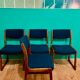 Set of 4 chairs sleigh vintage 1970