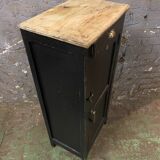 Vintage parisian black patinated buffet