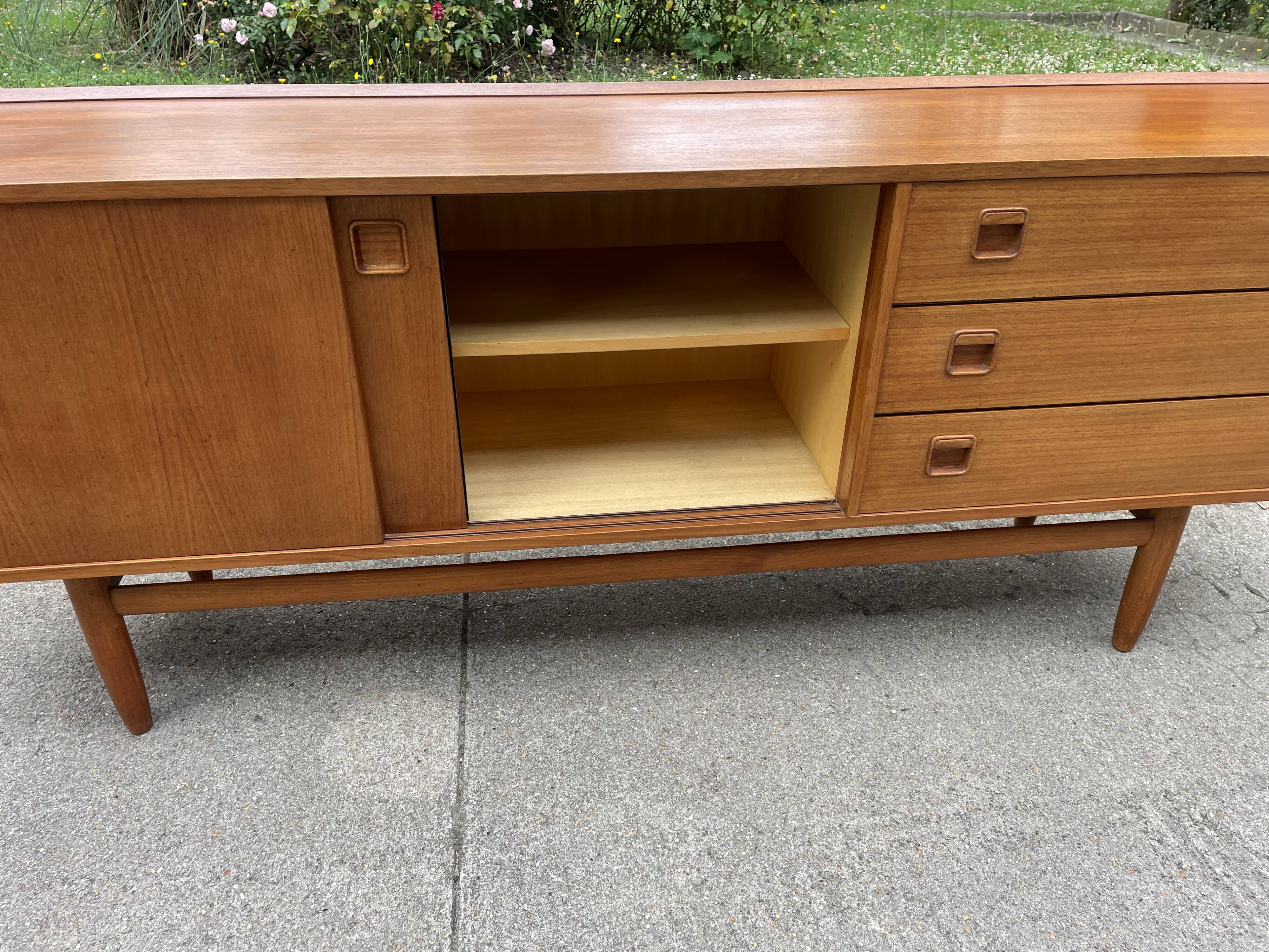 Scandinavian teak sideboard Rudolf Bernd Glatzel for Fristho 1960.