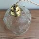 Glass globe pendant light