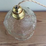 Glass globe pendant light