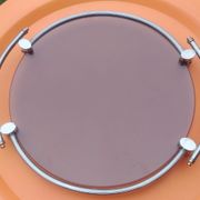 Vintage top of the 70s / 80s in glass and brass support neo classic style