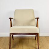 Chierowski 366 armchair, 1970s, beige, dark oak