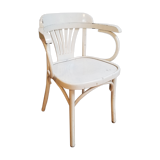 Curved wooden chair
