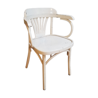 Curved wooden chair