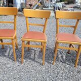 6 bistro chairs from the 40s