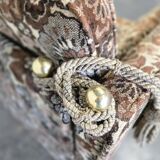 Vintage three-seater folding sofa bed