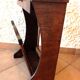 Magazine holder in varnished wood / vintage 60s