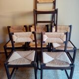 Six mulched dining chairs