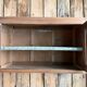 Small antique wall display cabinet in walnut.