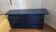 Console / chest of drawers David Lange – Deep blue lacquer – 6 drawers – 156 cm – A