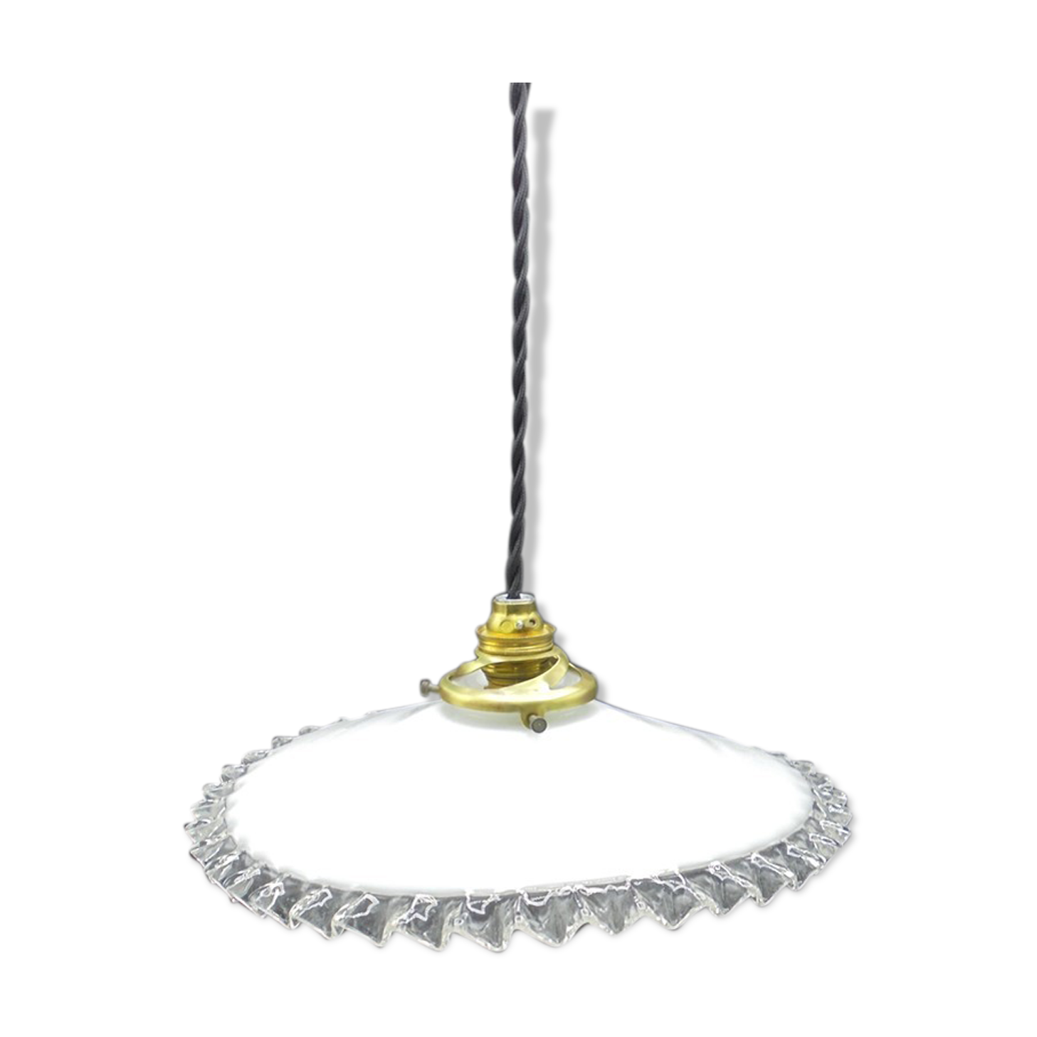 Suspension in corrugated opaline