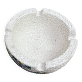 Vintage ceramic relief ashtray