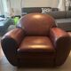 Fauteuil club en cuir steiner