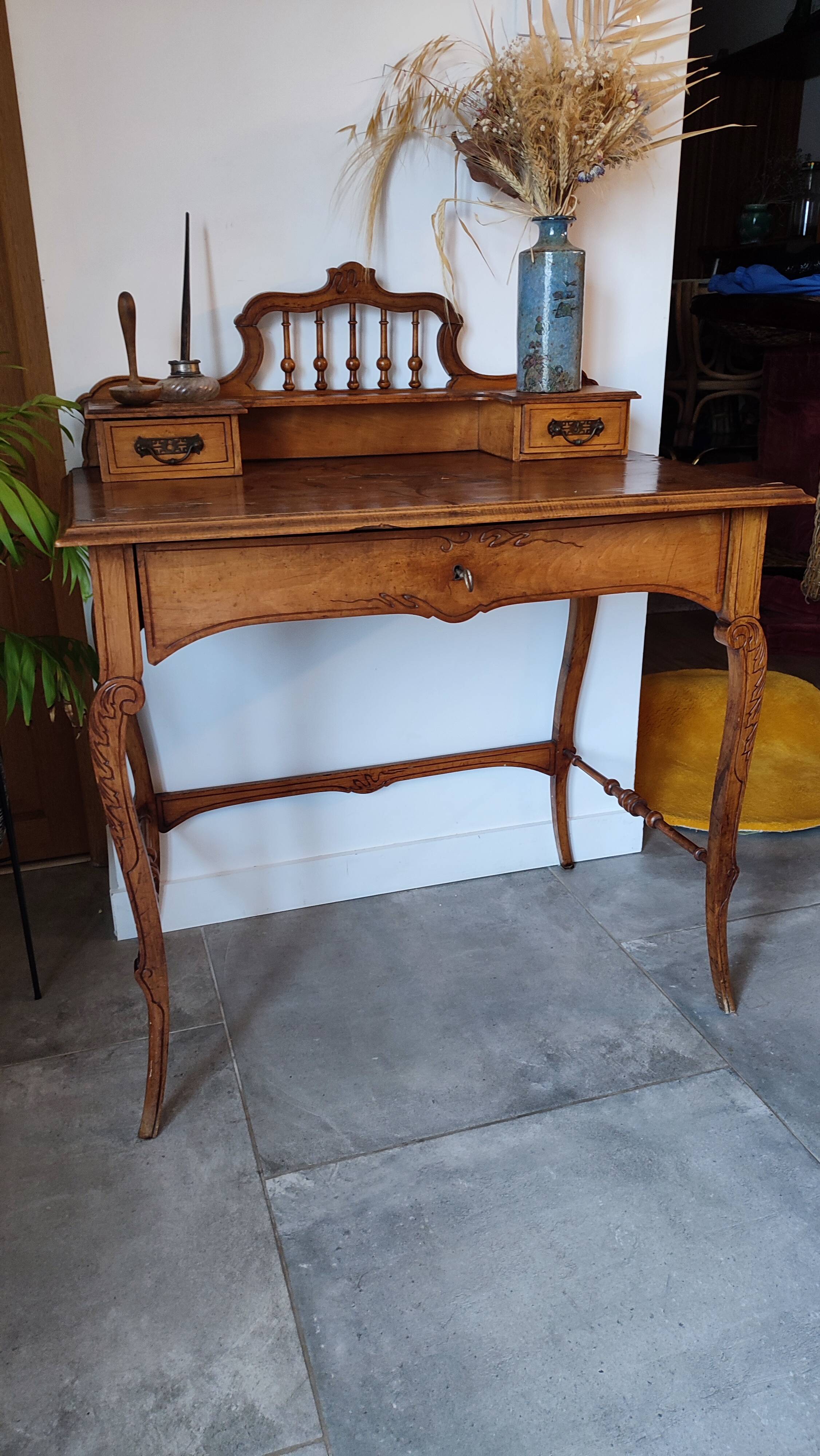 Bureau ancien art nouveau XIXe siècle