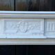 Louis XV style fireplace in white Carrara marble circa 1880