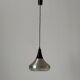 Crystal glass ceiling light with a metal frame, 1960s, Germany
