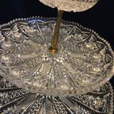 Crystal and bronze cake display