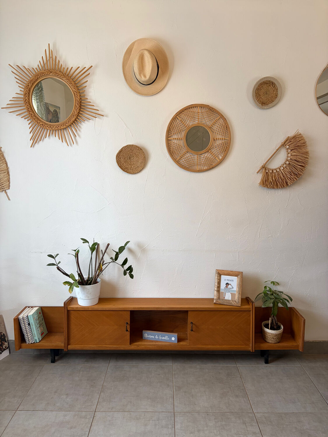 Vintage teak enfilade (shallow)