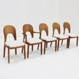 Vintage Danish Dining Chairs by Niels Koefoed 1960s, Set of 5