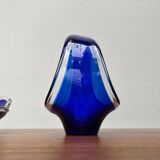 Vintage vase and bowl in art glass from Bayel, France, 1970s, set of 2.