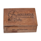 Boîte en bois vintage Hollandais Cigarillos 50 - Senoritas