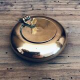 Vintage brass pocket ashtray